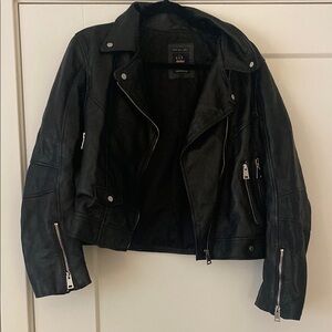Zara Black Leather Jacket